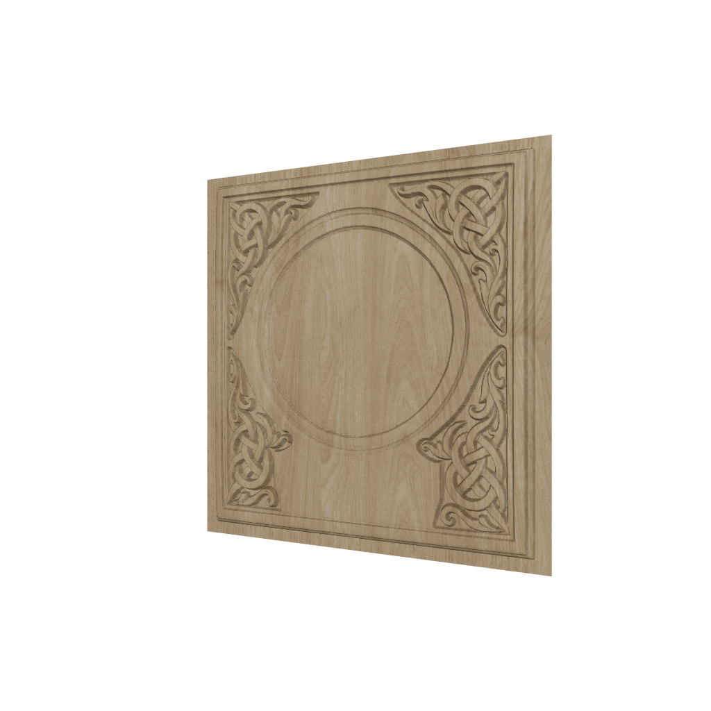 Celtic Purpleheart Carved Plaque