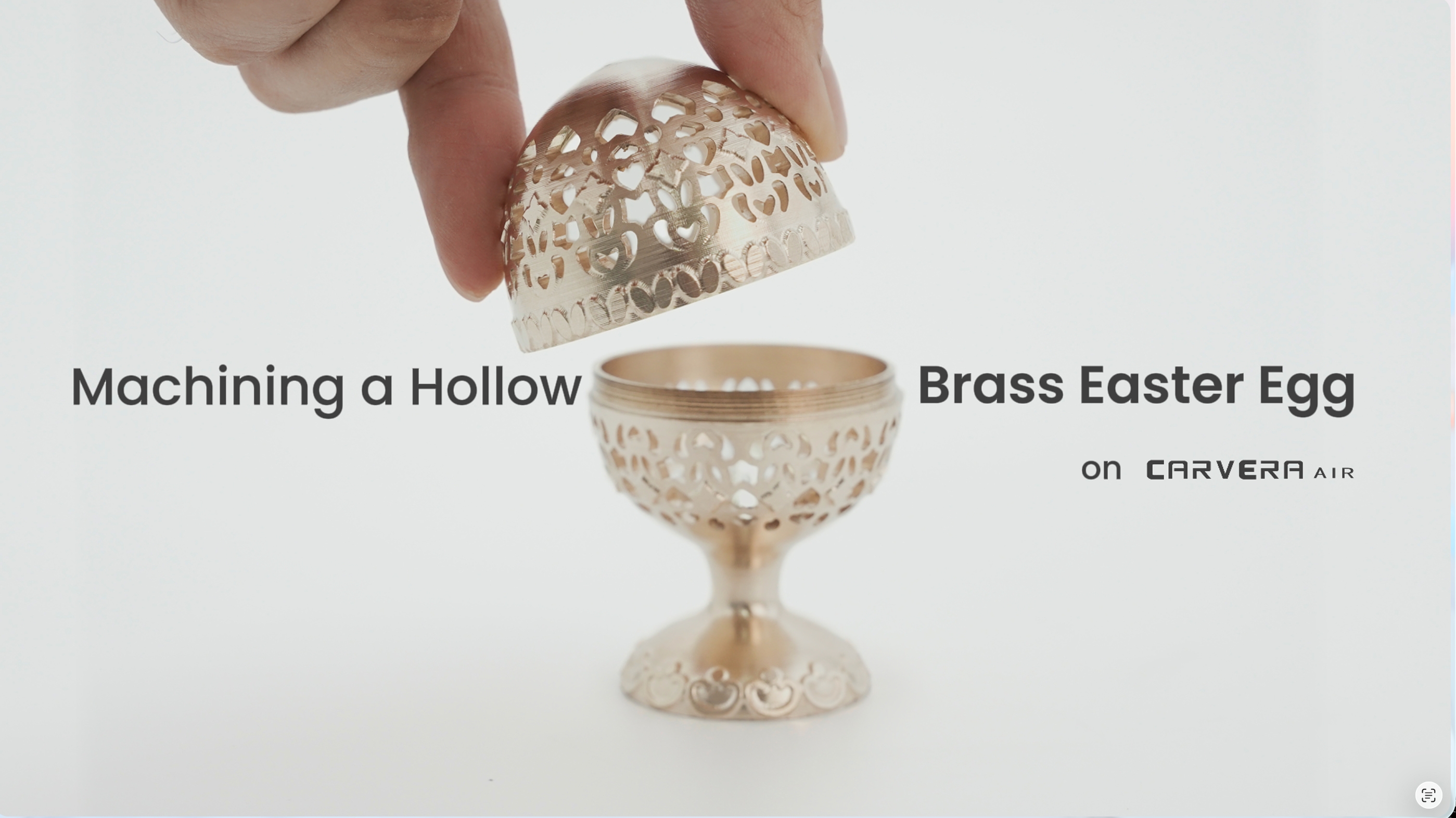 Machining a Hollow Brass Easter Egg