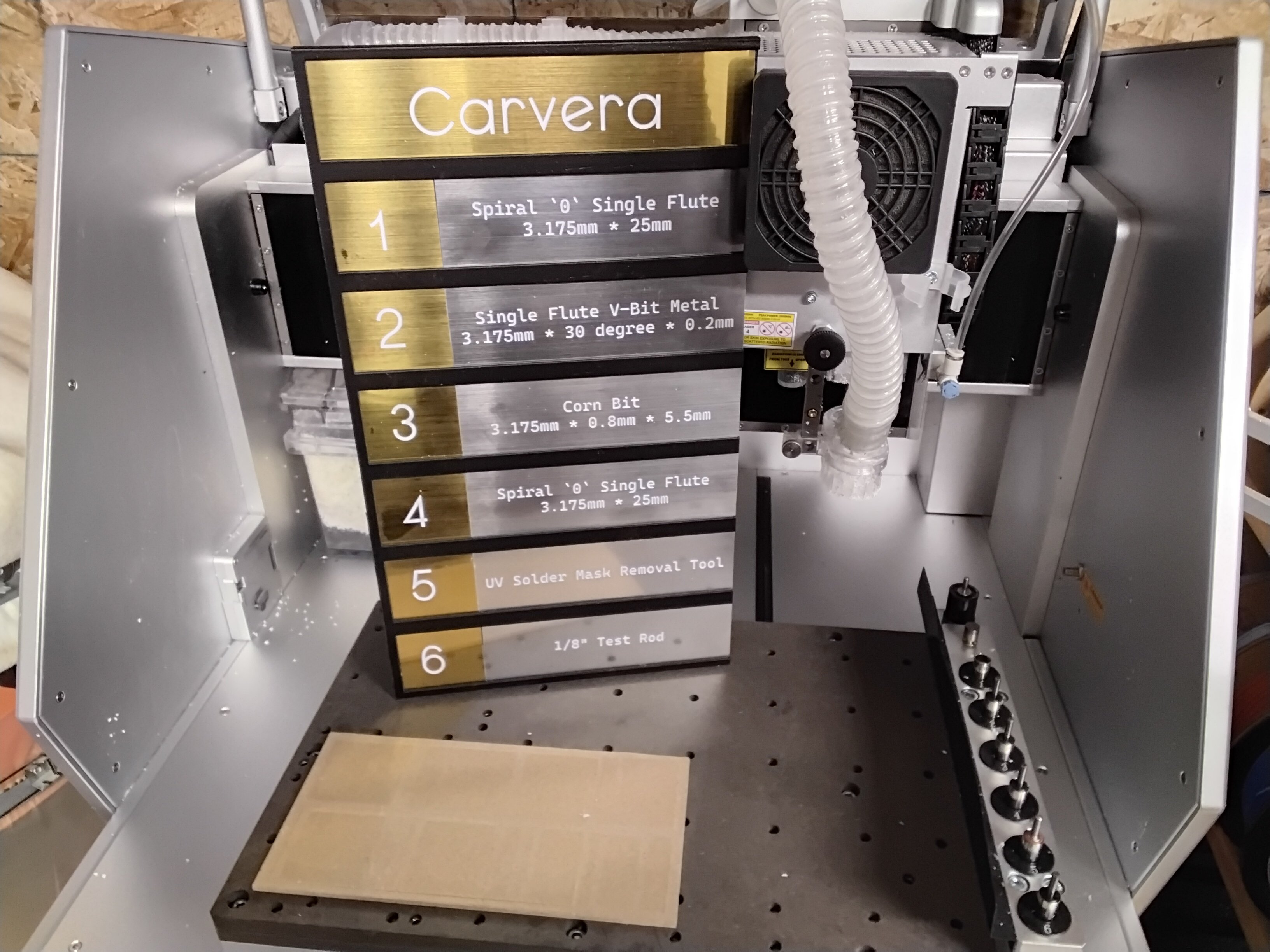 Carver Bit Changer Sign