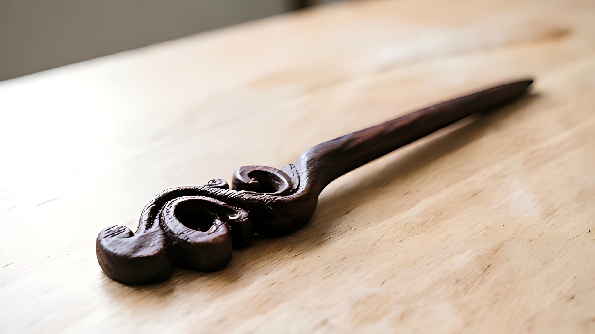 Fermaglio per capelli in legno