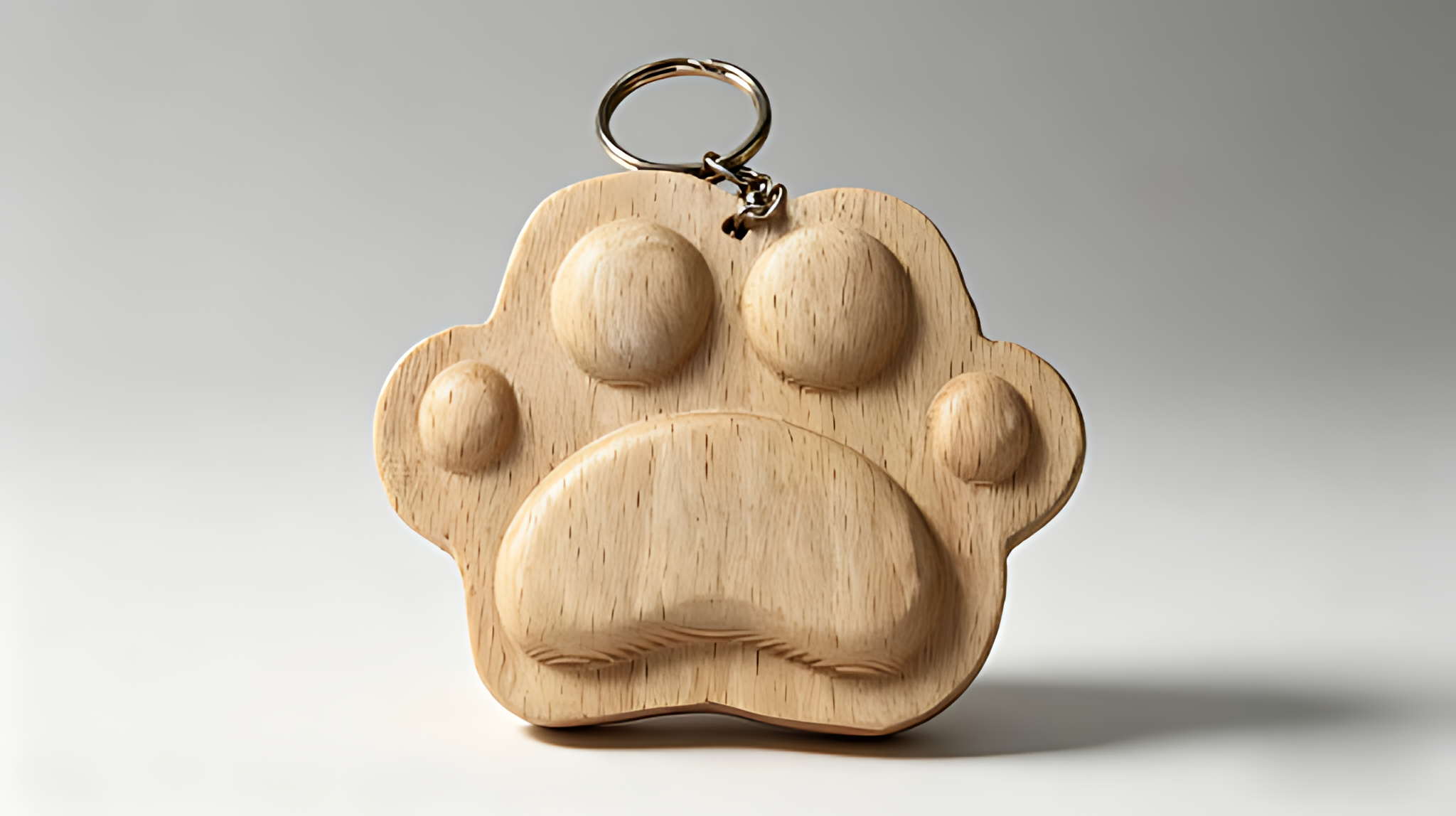 Cat Paw Shaped Keychain