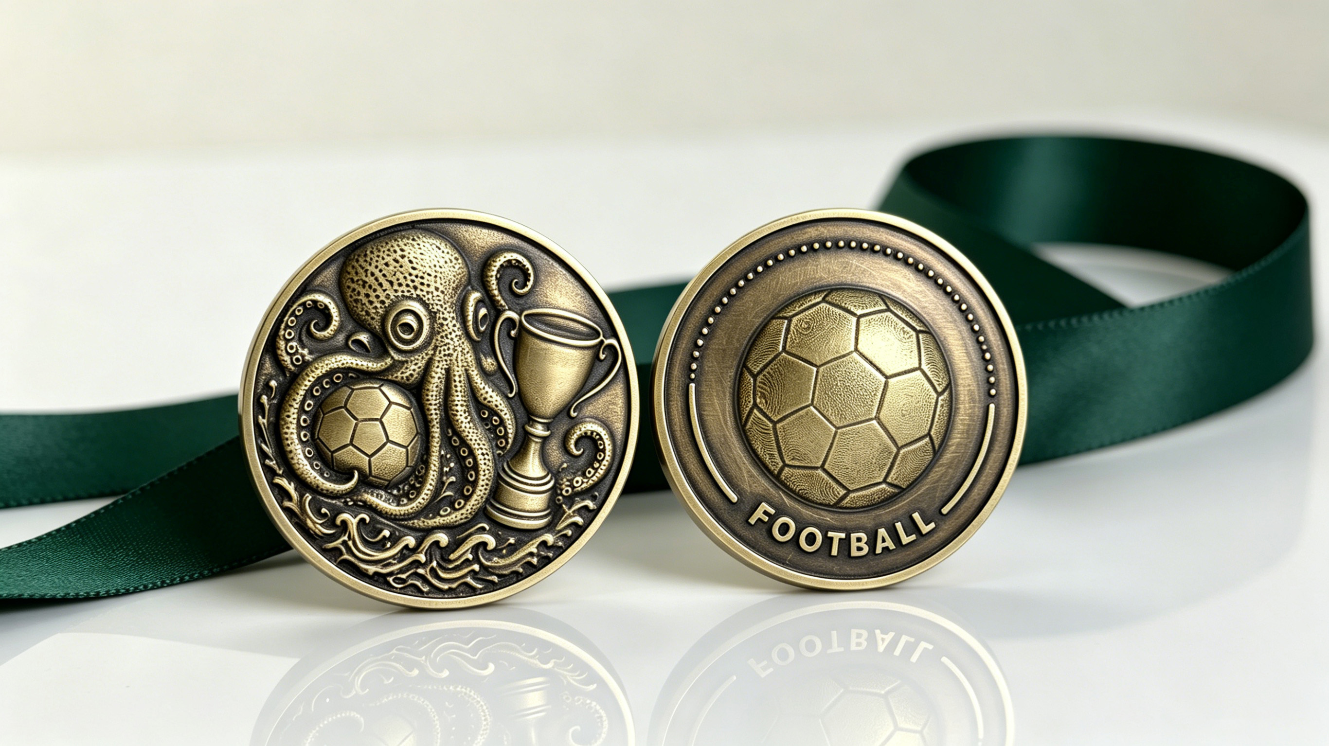 Football Brass Coin