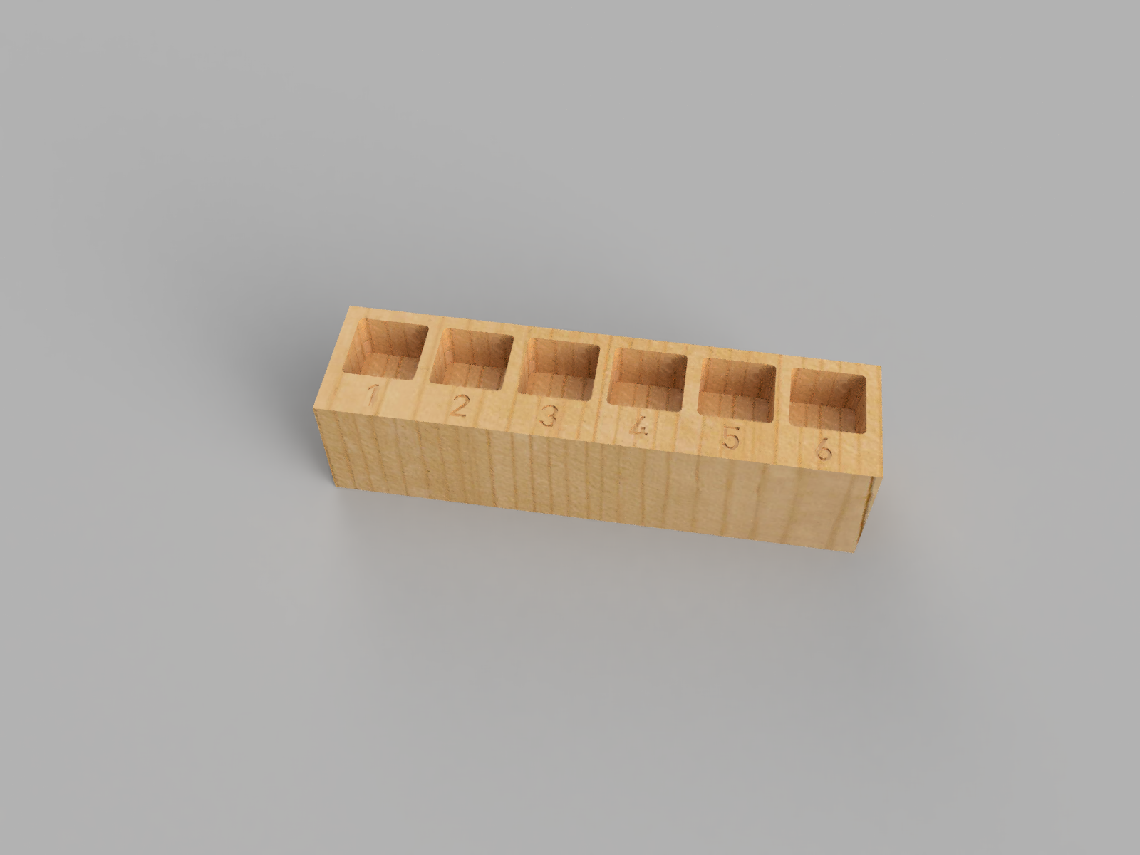 Numbered Milling Bit Stand (6 Slots)