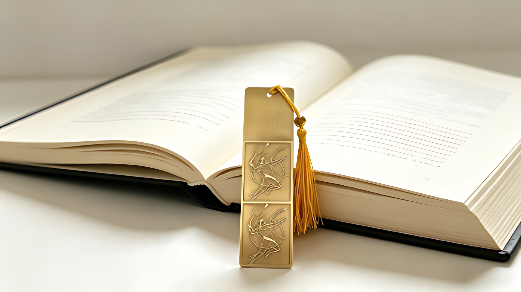 Badminton Illustrated Etched Brass Bookmark