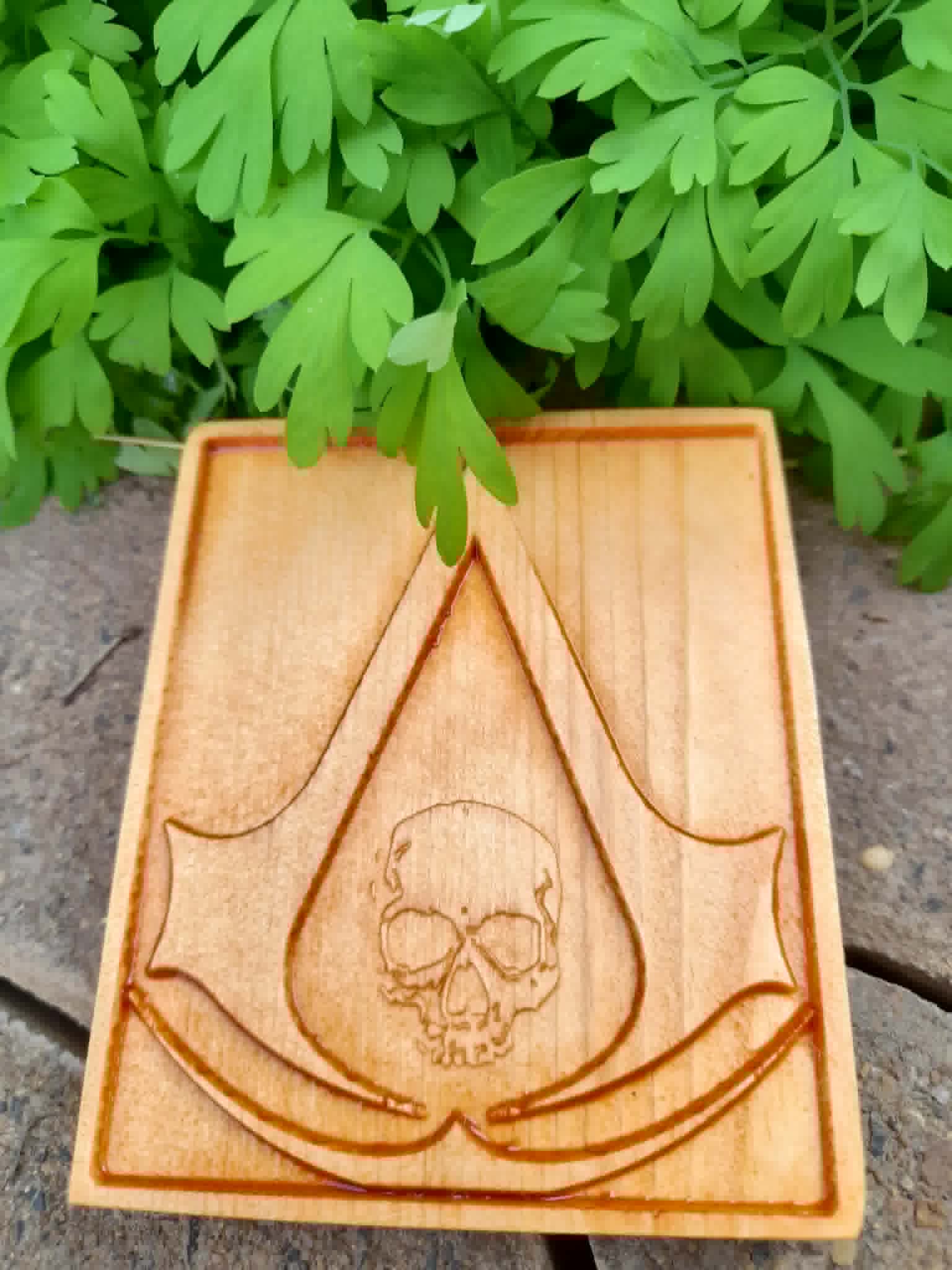 Assassin's Creed Black Flag Logo card.