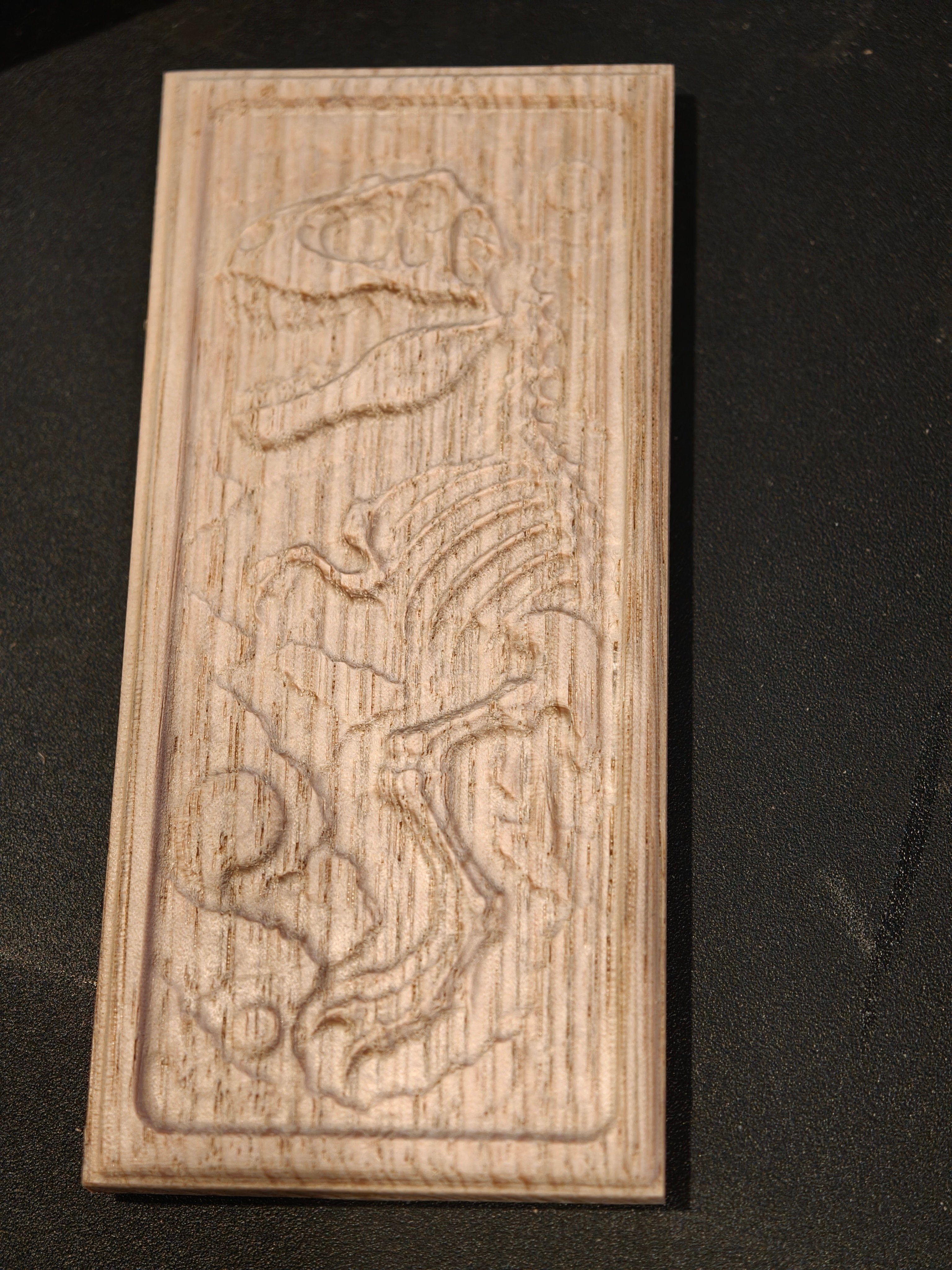 T-Rex Fossil in Wood