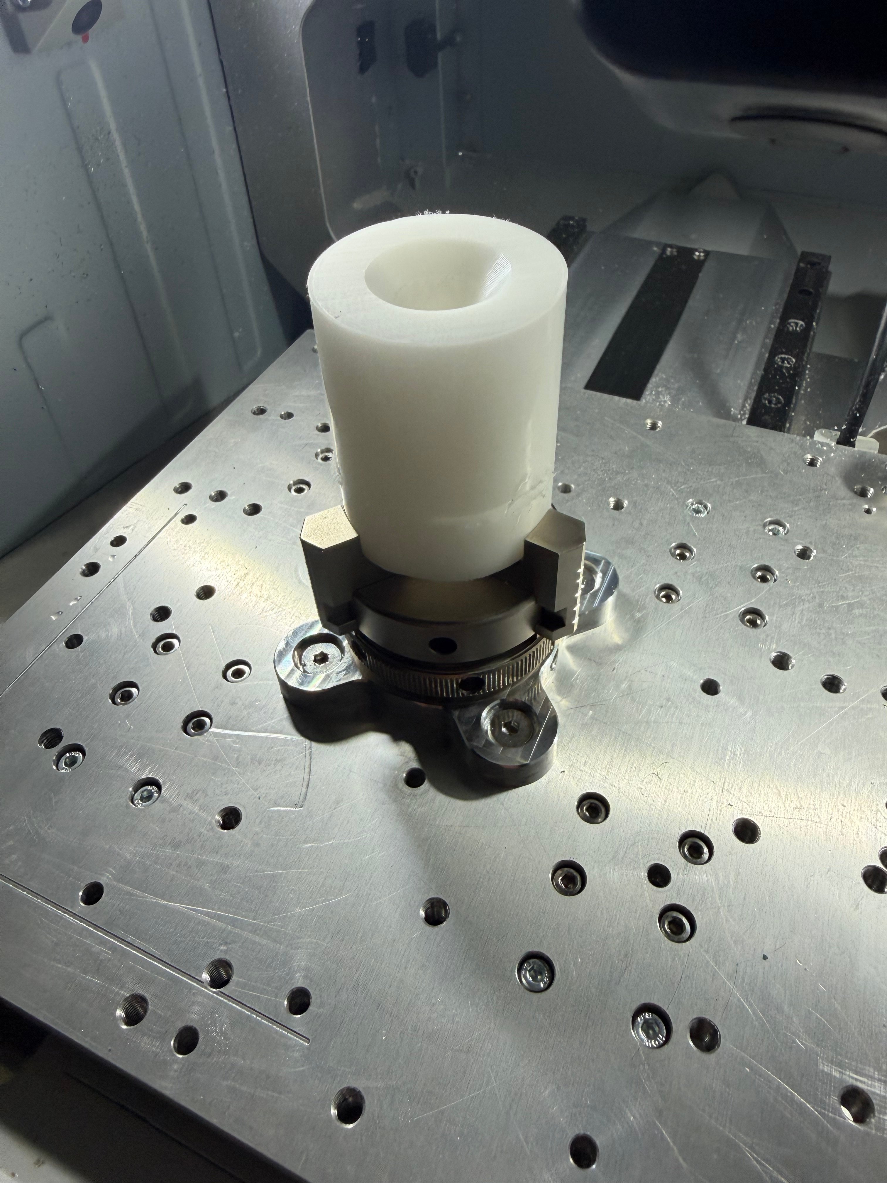 Vertical chuck base