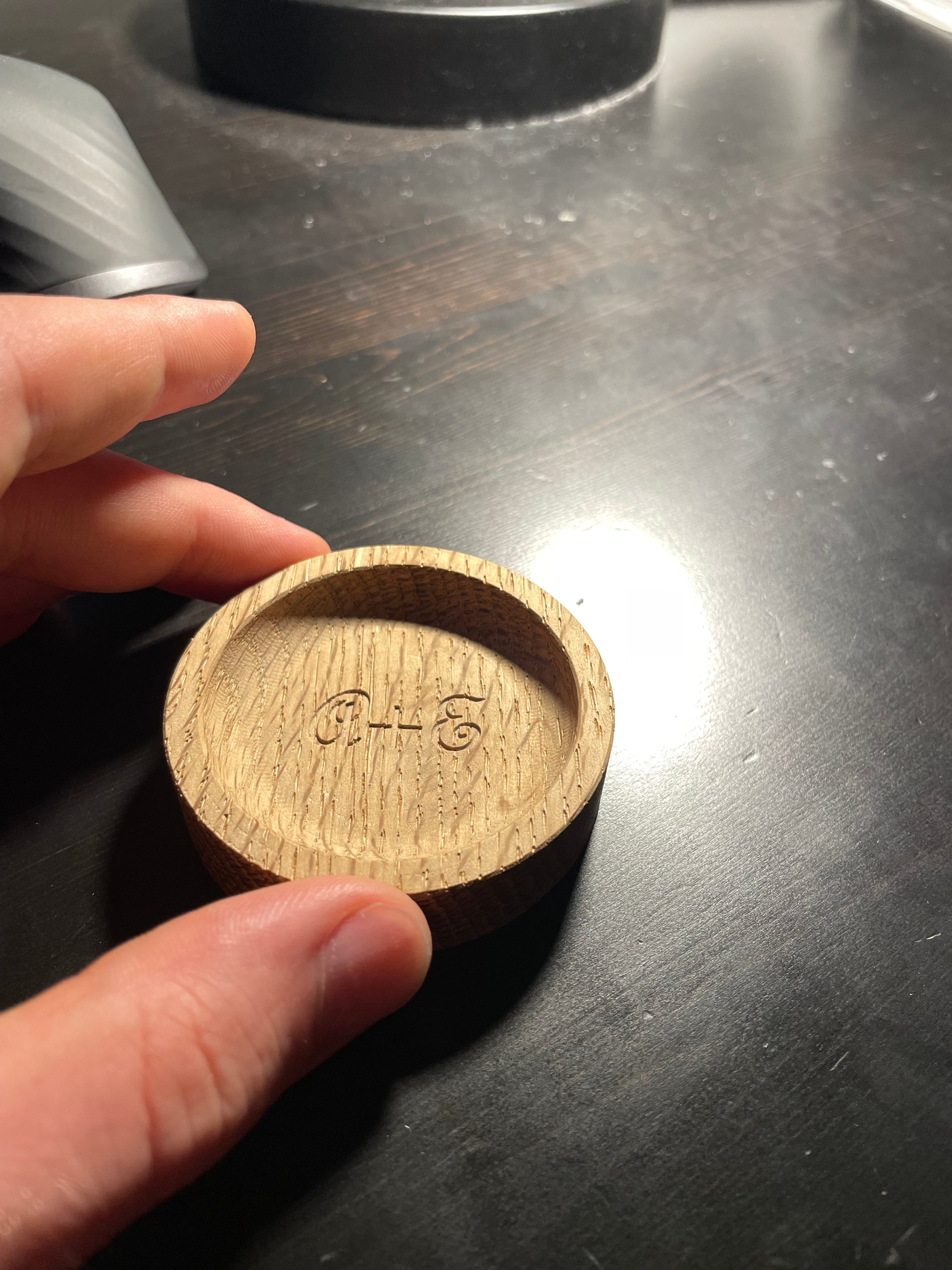 Engraved Wedding Ring Dish