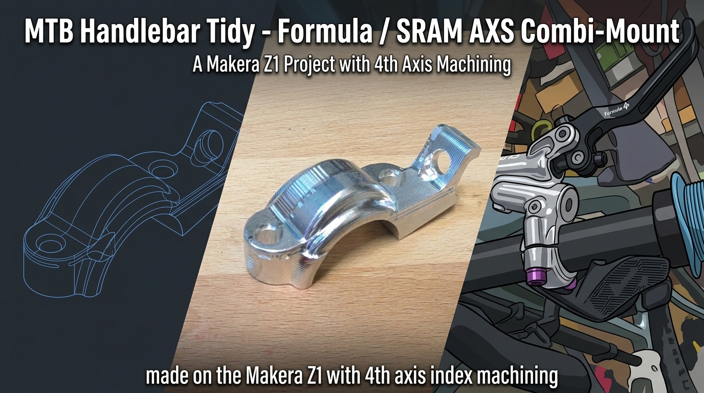 Formula Brake with SRAM AXS shifter mount for mountain bike.