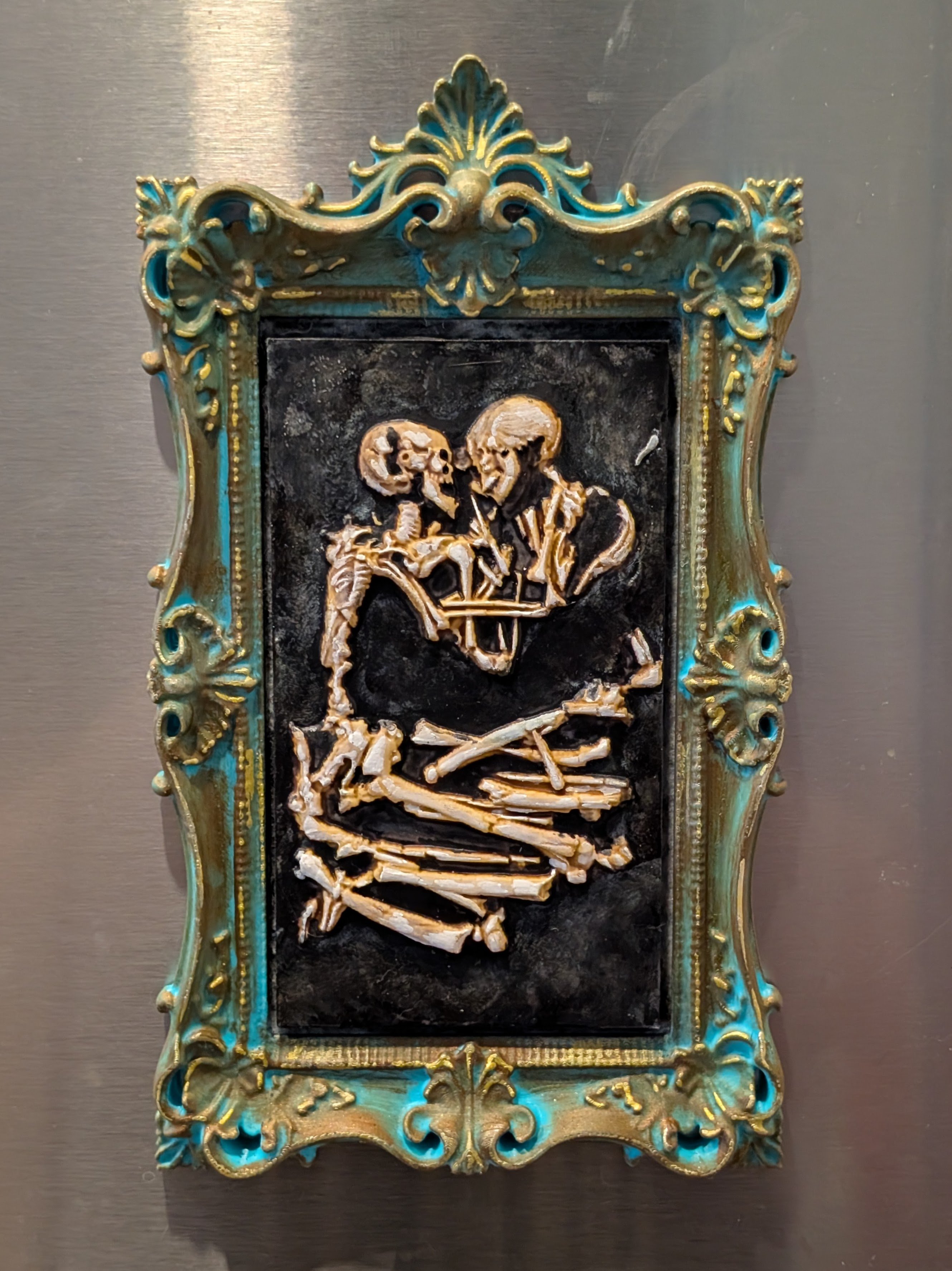 The Lovers of Valdaro Framed Fridge Magnet