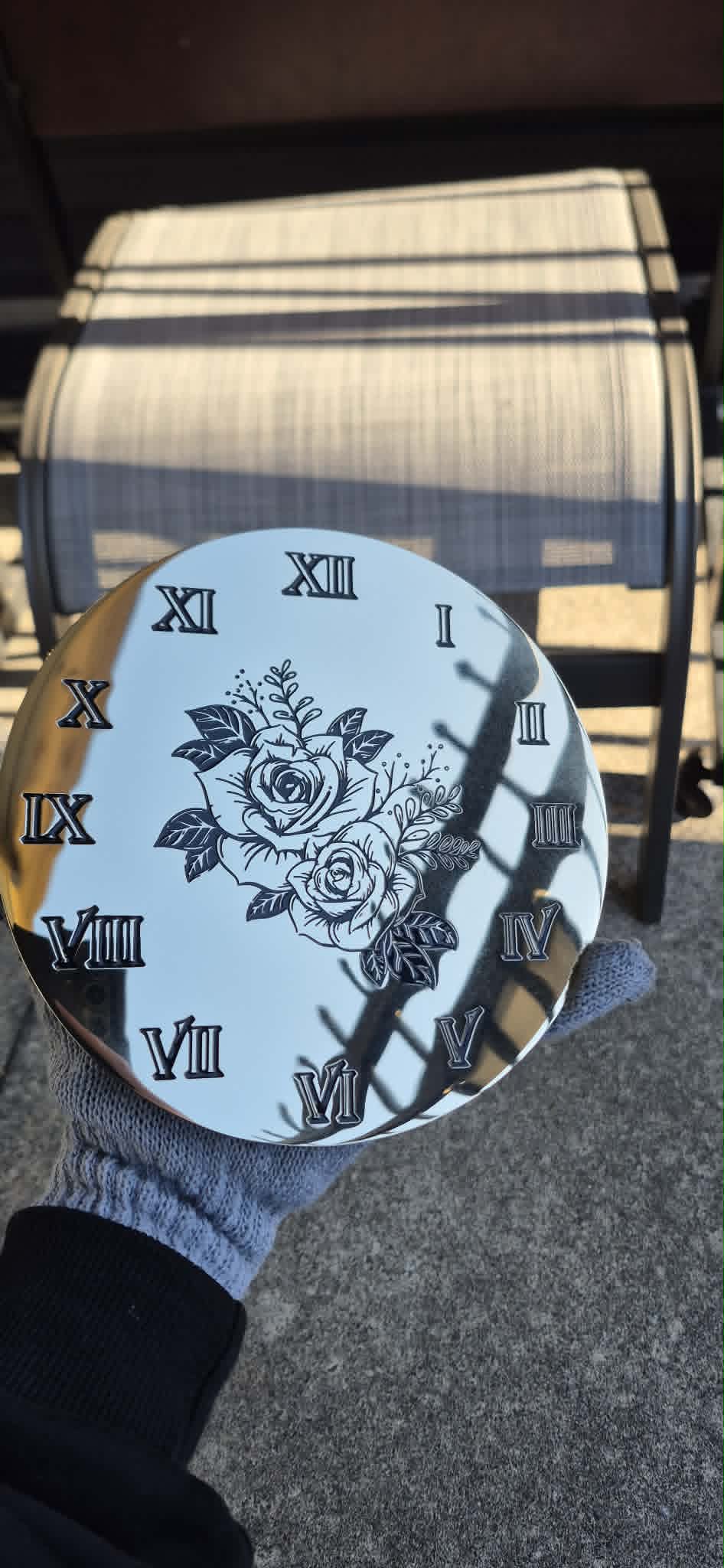 Brass Flower Clock