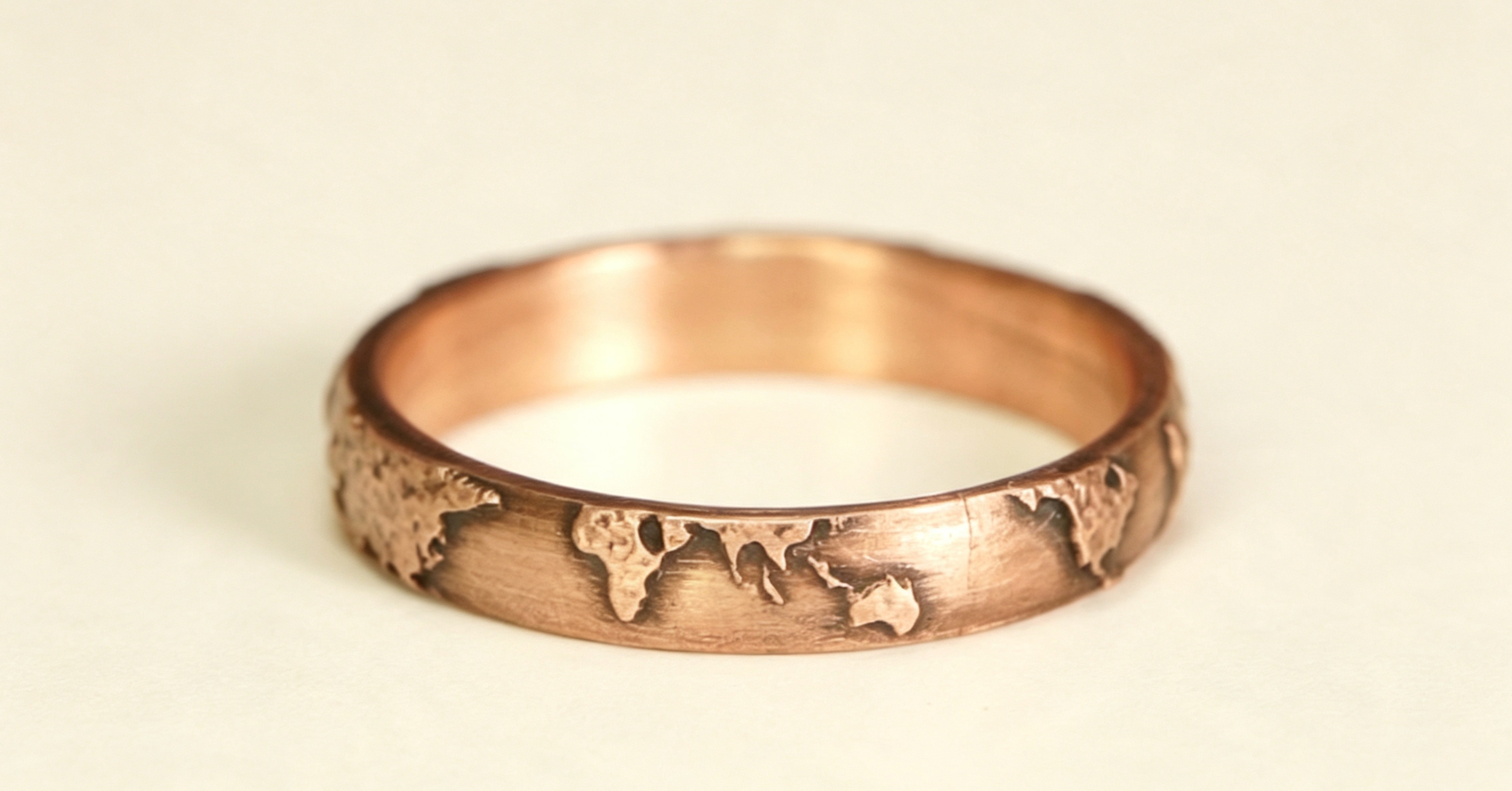 World map ring