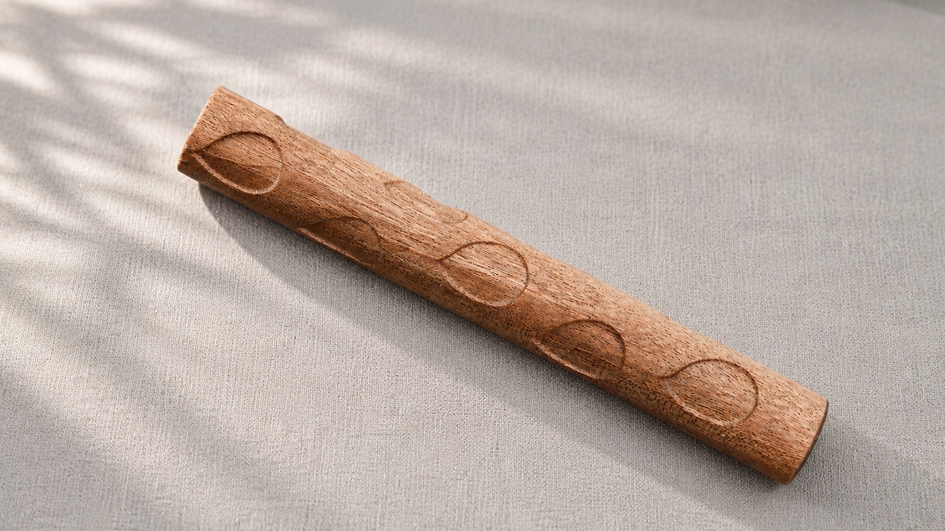 Indented Leaf Pottery Texture Roller