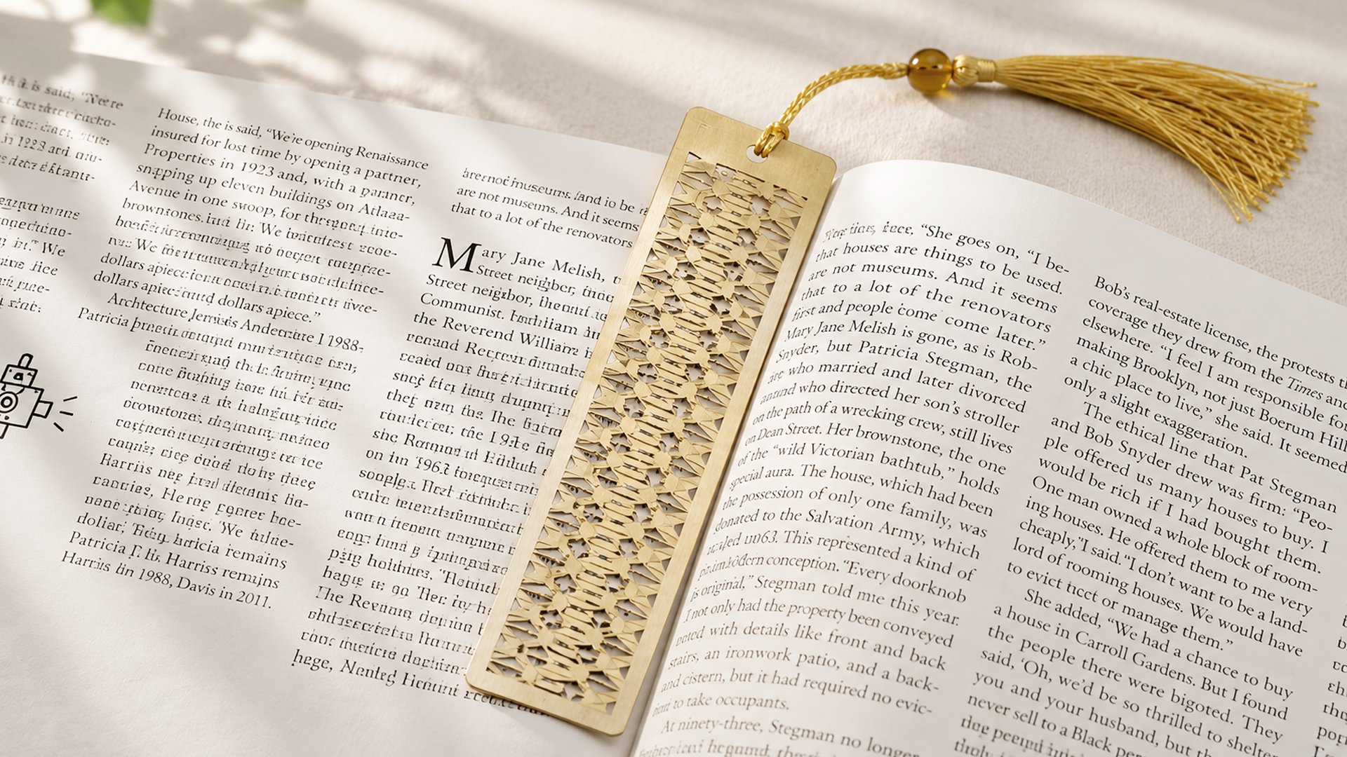 M Logo Bookmark