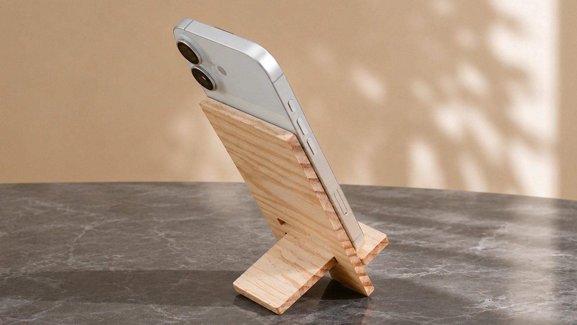 Wooden Phone Stand