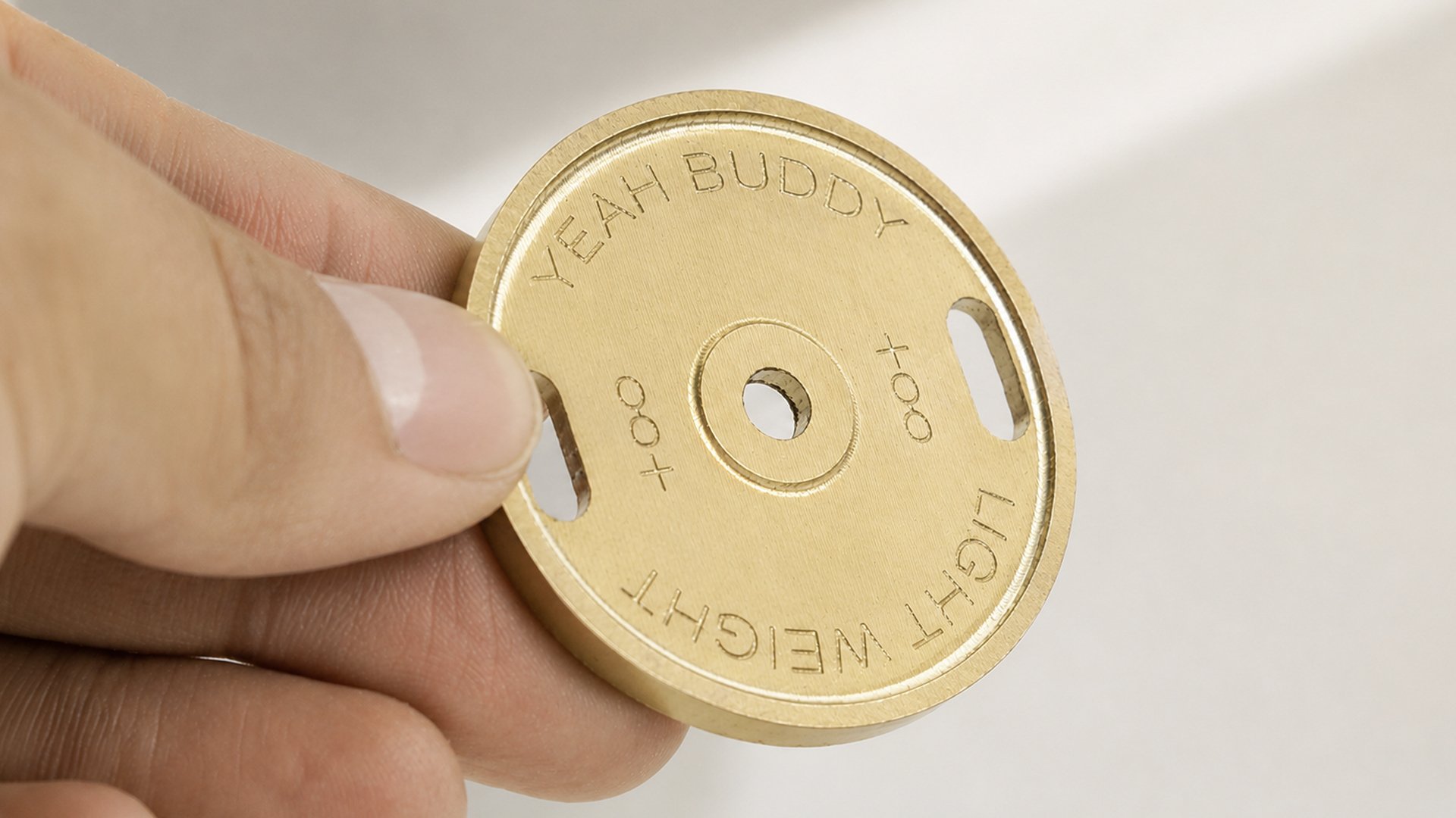 Weight Plate Keychain