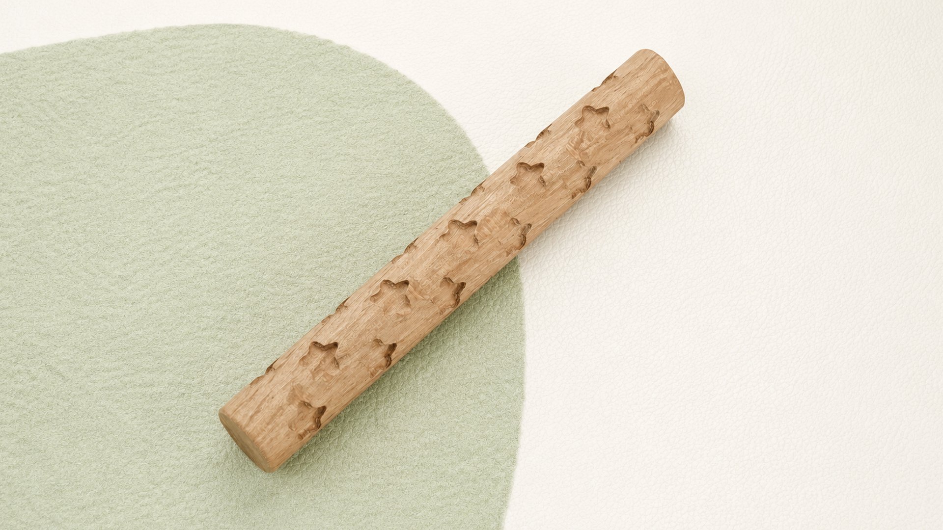 Star Embossed Pottery Texture Roller