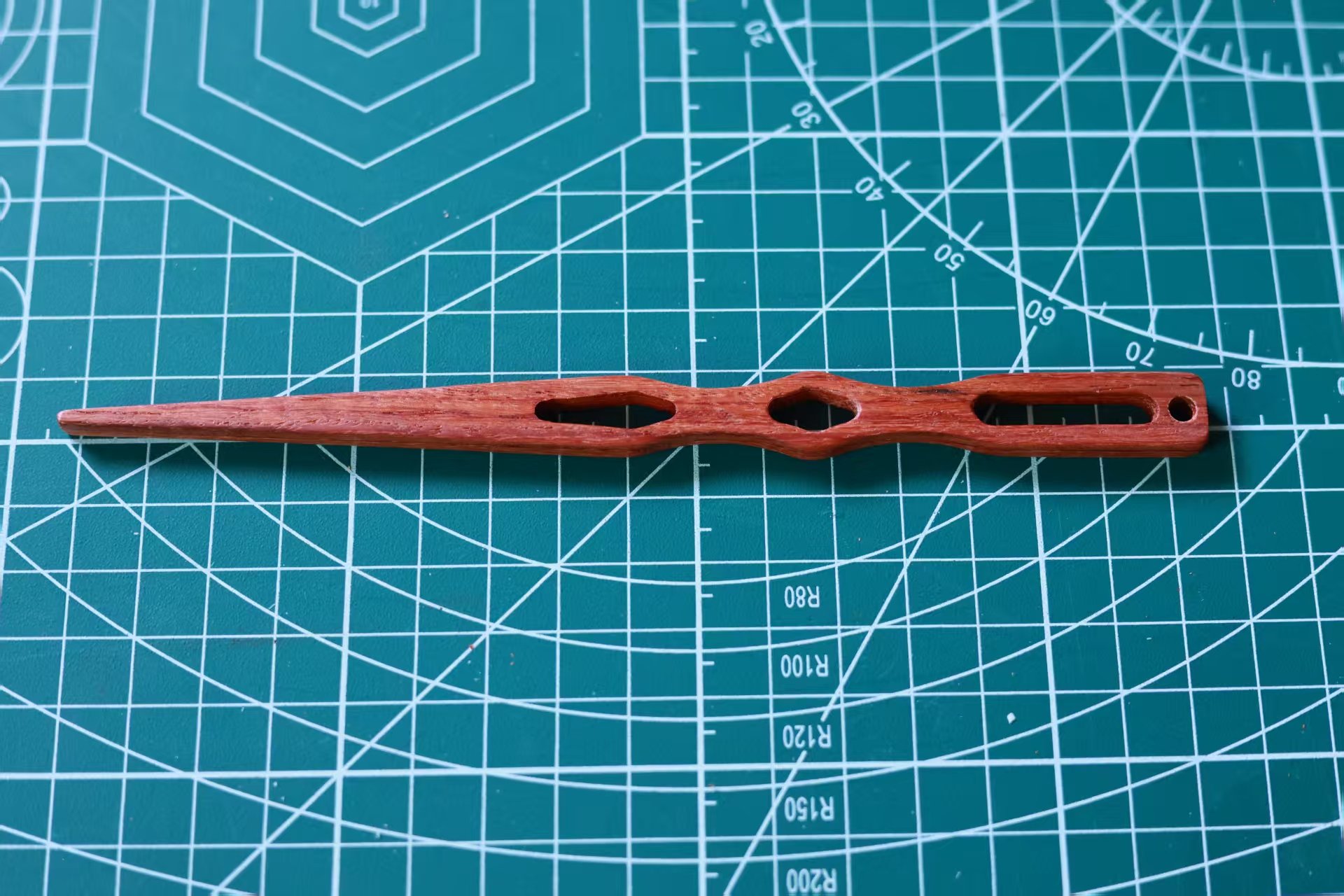wooden hairpin